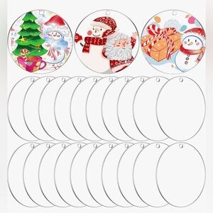 50 Acrylic Ornament Blanks